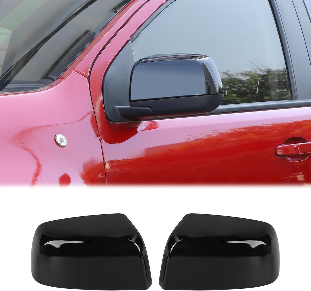 Voodonala for Chevy Colorado 2014-2022 RearView Mirror Cover Side Mirror Cover Compatible with Chevy Colorado 2014+/ GMC CANYON 2014-2022(2Pcs/set,ABS,Black)