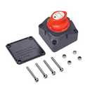 1-2-Both-Off Battery Switch, 12-48V 200A High Current Waterproof Disconnect Master Cut Off Switches for Car, Vehicle, RV and Boat