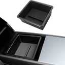 Car Armrest Organizer for Tesla Model 3 Highland 2024-2025 Model Y Juniper Armrest Upper Storage Box(Not Compatible with Mode 3 2017-2023 & Model Y 2019-2024)