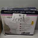 Drive Medical Raised Toilet Seat with Lock and Lid, Standard Seat, 4"