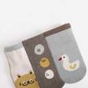 Baby Toddler Socks Non Slip 3 Pairs Cotton Ankle Grip Socks for Boys Girls Baby Kids Infants Children