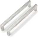 Goldenwarm 10 Pack 7-1/2 Inch Brushed Nickel Cabinet Pulls Square Drawer Handles Silver Kitchen Hardware Cupboard Dresser