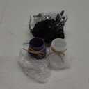 Gejoy 2 Pcs Halloween Table Decor Set Mason Jar with Artificial Flower Black Red Table Centerpieces Faux Flowers with Vases for Halloween Floral Arrangements Home Decorations