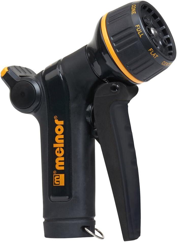 Melnor XT Metal Garden Hose Nozzle; Front Trigger with Flow Control; 8 Watering Patterns; 100% Metal Body with Fully Rubberized Slip Resistant Grip (Basic)