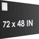 MaxGear Extra Large Bulletin Board 72" x 48", Foldable Felt Board Vision Board Supplies, Cork Board for Office, Home, School, Small Pin Boards for Walls Decorative Display Board Black