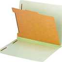 Pendaflex Pressboard End-Tab Classification Folders, Legal Size, 6 Section, 2.5" Expansion, Light Green, 10/BX (23324)