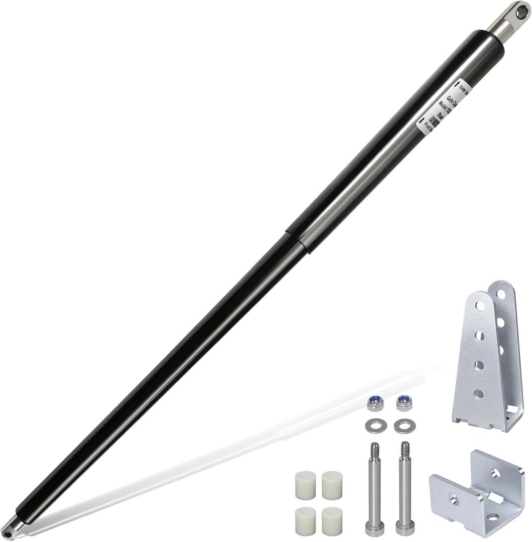 TB200 Outdoor Heavy Duty Gate Closer for Gates 40 to 64 Inches in Width and 60 to 140 Pounds in Weight, High Grade Hydraulic Gate Closer, Black