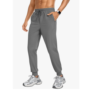 Men's Sweatpants Athletic Pants Joggers with Zipper Pockets Lightweight Quick Dry Workout Track Pants for Gym Running,S