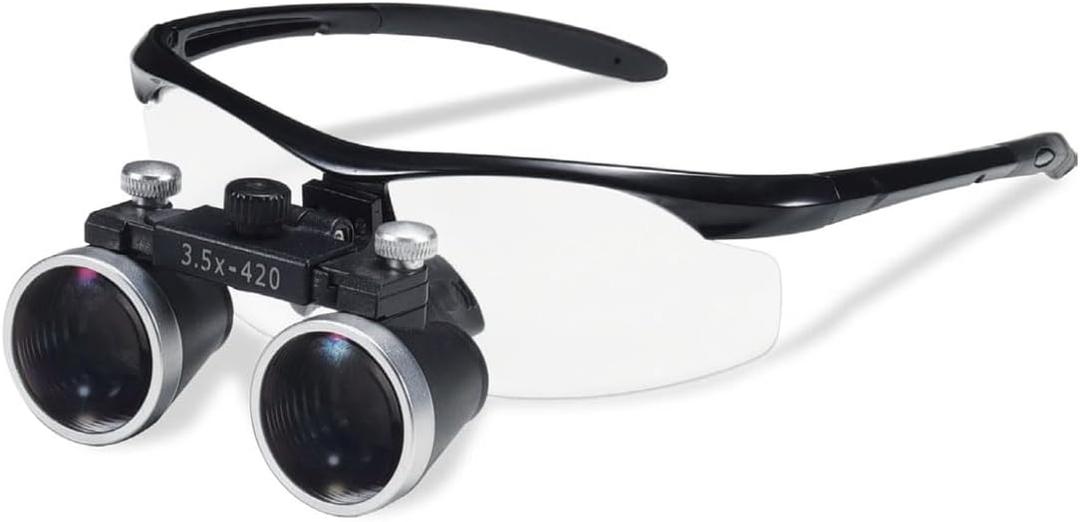 Dental Loupe 3.5X, Optical Magnifying Glasses for Dentistry, Magnifier for All Purpose(Black)