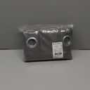 NICETOWN Grey Kitchen Blackout Short Curtain Panels for Bedroom, 45 Inch Long Thermal Insulated Grommet Top Blackout Draperies and Drapes (2 Panels, W42 x L45 -Inch, Grey)