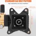 VEVOR Pressure Washer Pump, 4400 PSI, 4.0 GPM, 1" Shaft Horizontal Triplex Plunger, Replacement Power Washer Pumps Kit, Parts Washer Pump, Compatible with Simpson, Honda, Homelite, Troybilt etc.