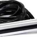 6 Meter 1010 2020 Aluminum Extrusion T Slot Cover Seal Dust Strip Bracket Insert Channel Filler for 6mm 80 20 10 Series 2040 1" V Slot Extruded Aluminum Rail Profile Accessories Hardware Black