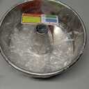 TeamFar 10inch Angel Food Cake Pan, Stainless Steel Cake Pan with Tube, Healthy & Non-toxic, Sturdy & One-Piece, Mirror Finish & Dishwasher Safe (Silver)