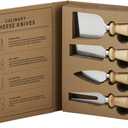 Santa Barbara Design Studio Gift Set Kitchen Essentials TableSugar Kraft Cardboard Book Gift Box, 4-Pieces, Cheese Knives