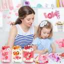 JNYVE Valentines Day Cards for Kids - 66 Pack Mason Jar Happy Valentines Cards - Funny Valentine Gifts for Classroom Boys Girls School Exchange Party Favors (Candy Not Included)