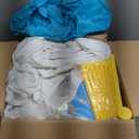 White Bounce House with Slide, Indoor Bouncy House for Kids 3-8 w/Ball Pit, Bounce Area 6.5'x6.5', Capacity 300 lb