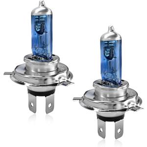 2 PCS Bright H4 Led Headlight Bulbs, 12V 100W 6000K Waterproof Car Fog Light Bulbs, Efficient Plug-and-Play High Beam Low Beam Bulb Replacement for Cars SUVs Trucks (Blue)