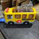 Fisher-Price Little People Toddler Toy Big Yellow School Bus & Community Heroes Set, Musical Pull-Along Vehicle & Figures for Kids Ages 1+ Years, Pull-Along Vehicle, 9 Figures for Pretend Play, Educational Music, Toddler Toy for Kids Ages 1+ Years