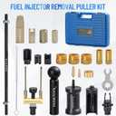Fuel Injector Removal Puller Kit Injector Seal Install Tool Compatible with VW TDi 4 Cyl 8V 16V Diesel, Replacement for VW Audi1.2 1.4 1.6 1.8 2.0 2.7 3.0 3.2 3.6 V6 4.2 V8 FSI TSI TFSI Petrol