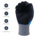 DongChu Insulated Electrician Gloves 1000V,ASTM D120 Certified High Voltage Resistant Flame Retardant Work Gloves, Electrical Rubber Non-slip Prevent Shock,Large (Blue, M)