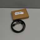 uxcell 25.59 Inch PU Leather Short Bag Strap with Clasp, Purse Handles Handbags Replacement Straps for Clutch Bag Crossbody Underarm Bags, Black, Silver Buckle