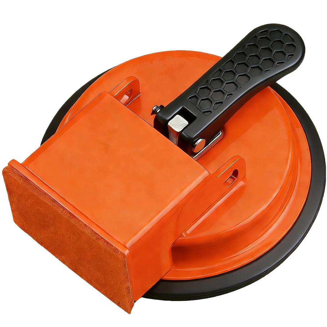 Floor Gap Fixer Tool, Heavy Duty Laminate Flooring Repair Tool with Enhanced Vacuum Suction Cup, Professional Plank Puller for Vinyl Plank Wood Tile Hardwood Floor Gaps (Orange)