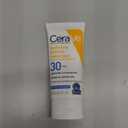 CeraVe 100% Mineral Sunscreen SPF 30, Face sunscreen With Zinc Oxide & Titanium Dioxide, Hyaluronic Acid + Niacinamide + Ceramides, Oil Free, Travel Size 2.5 oz