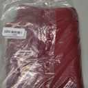 NICETOWN Christmas Burgundy Curtains Blackout Drape Panels - Lights Block Out Window Treatment Short Curtain Sets for Loft and Basement Decoration (Set of 2, 34 by 63-Inch)
