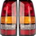 Tail Light Assembly Compatible with 1999-2003 Chevy Silverado 1999-2006 GMC Sierra 1500 1500 HD 2500 2500 HD 3500, 2PCS