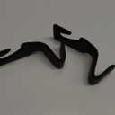 Headrest Hooks for Car, Back Seat Organizer Black Leather Hanger Holder Hook, for Hanging Purses and Bags and Coats, Pack of 2