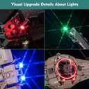 LocoLee Updated Light Kit Compatible with Lego TIE Interceptor (No Models Only Light) Creative Lighting Set Accessories Compatible with Lego 75382 TIE Interceptor Set (Standard Version Light Kit)