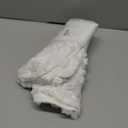 Volcanics Valentines Pillow Covers 18x18 Set of 2, Cream White Heart Plush Faux Fur Jacquard Throw Pillow Covers, Decorative Pillowcases for Bedroom Sofa Home Decor