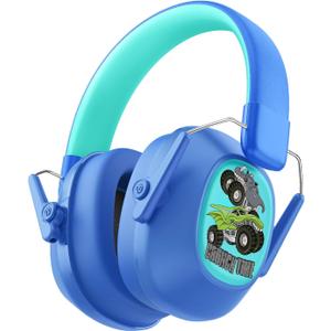 iClever Noise Cancelling Headphones for Kids, SNR 29dB Safety Noise Reduction Ear Muffs for Autism Sensory &Concentration Aid, Ear Hearing Protection for Fireworks/Event/Monster Jam/Concert