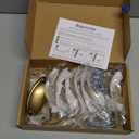 Ravinte 10 Pack 3" Drawer Pulls Champagne Bronze Cabinet Cup Pulls Kitchen Hardware Cabinet Handles Drawer Handles Knobs 3 inch Hole Center