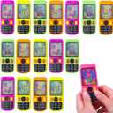 Handheld Water Game, 16 Pack Colorful Handheld Phone Game Water Ring Toss Goodie Bags Stuffers Return Gifts for Kids Birthday Classroom Prize Box Back to School Gift