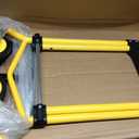 Heavy-Duty 220LB Capacity Stair Climbing Hand Trucks, Stair Climber Cart Dolly Hand Truck with 6 Wheels and One-Touch Retractable Handle for Home Stairs, Moving, Groceries, Warehouse(Yellow)