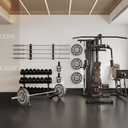 Barbell Rack Single Hook Wall Mount Heavy Duty Vertical Barbell Holder Weight Bar Holder for Olympic Barbell, Curl bar, Commercial or Home Gym Accessory (4 bars)