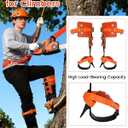 Tree Climbing Spikes Set, 350lbs Load Capacity,1 Pair Climbing Spurs, Tree Climbing Gear with Straps and Spike Protectors, Arborist Equipment for Climbers, Hunting, Lumberjack
