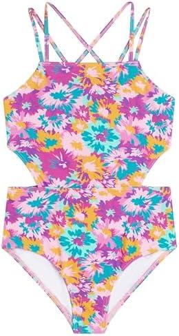 Kanu Surf Girls Beach Girl Sport Cut-Out One Piece Swimsuit Size 10