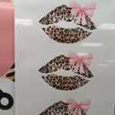 Trendy Pink Leopard Bow Canvas Wall Art Set of 3 Funky Cherry Lucky 8 Ball Posters Prints Cute Coquette Preppy Room Aesthetic Wall Decor Pictures for Girls Bedroom Apartment Dorm 16x24in, 24L" x 16W"canvas