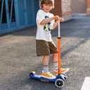 Micro Kickboard Maxi Foldable LED Kids Scooter, Ages 5-12, Up to 110lbs