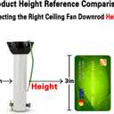 Ceiling Fan Extension Rod,Ceiling Fan Downrod with Ball Head,Downrod Extension for Fan, Outside Diameter, Boom Suitable for a Wide Range of (white, 4 Inch)