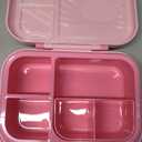 Kids Bento Lunch Box, Toast Shaped 4-Compartment 31OZ Container with Sauce Cup & Utensils (Ages 3+) Leak-Proof, Drop-Proof, Dishwasher Safe | BPA-Free Reusable Lunch Box for School, Travel | 