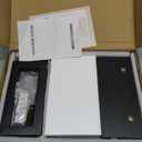 WESTREE Dual Monitor Stand Riser, Wood and Steel Multi-Purpose Desktop Storage Stand for 2 Monitors for Computer, Laptop, Printer, TV, Rustic Brown (Large)