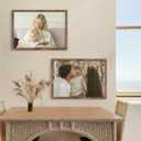 A2 Picture Frame Brown, Classic 16.5x23.4 Poster Frame, Horizontal or Vertical Wall Mounting, 1 Pack