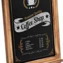 Rustic Torched Tabletop Chalkboard Sign/Hanging Magnetic Wall Chalkboard/Small Countertop Chalkboard Easel/Kitchen Countertop Memo Board / 12" x 17" in. Weddings, Birthdays, Baby Announcements