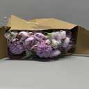 Tigeen 12 Bundles Peonies Artificial Flowers Faux Roses Silk Flowers Hydrangea Artificial Bouquet for Wedding Table Centerpiece Floral Vase Home Office Bridal Decor (Purple)