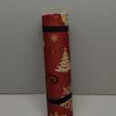 Red Christmas Kitchen Mats Set of 2, Linen Xmas Kitchen Rugs, Merry Christmas & Let It Snow Design, Non-Slip Floor Mats for Kitchen, Entryway Christmas Decor 17x30+17x47 Inch