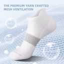 FITRELL 5-6 Pairs Ankle Running Socks for Women Athletic Cushioned Low Cut Tab Sports Socks (Medium)