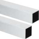 MECCANIXITY Aluminum Square Tubing,1.18"x1.18"x10" Long 0.04" Wall Thick 6063 Aluminum Square Tube Seamless Structural Metal Profile Hardware for Construction DIY Home Decor Furniture 2pcs